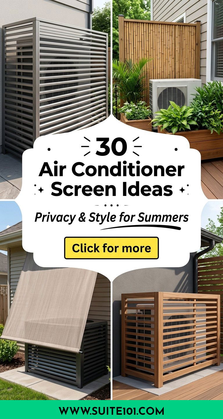 30 Air Conditioner Screen Ideas Privacy and Style for Summers - 30 Air Conditioner Screen Ideas: Privacy and Style for Summers