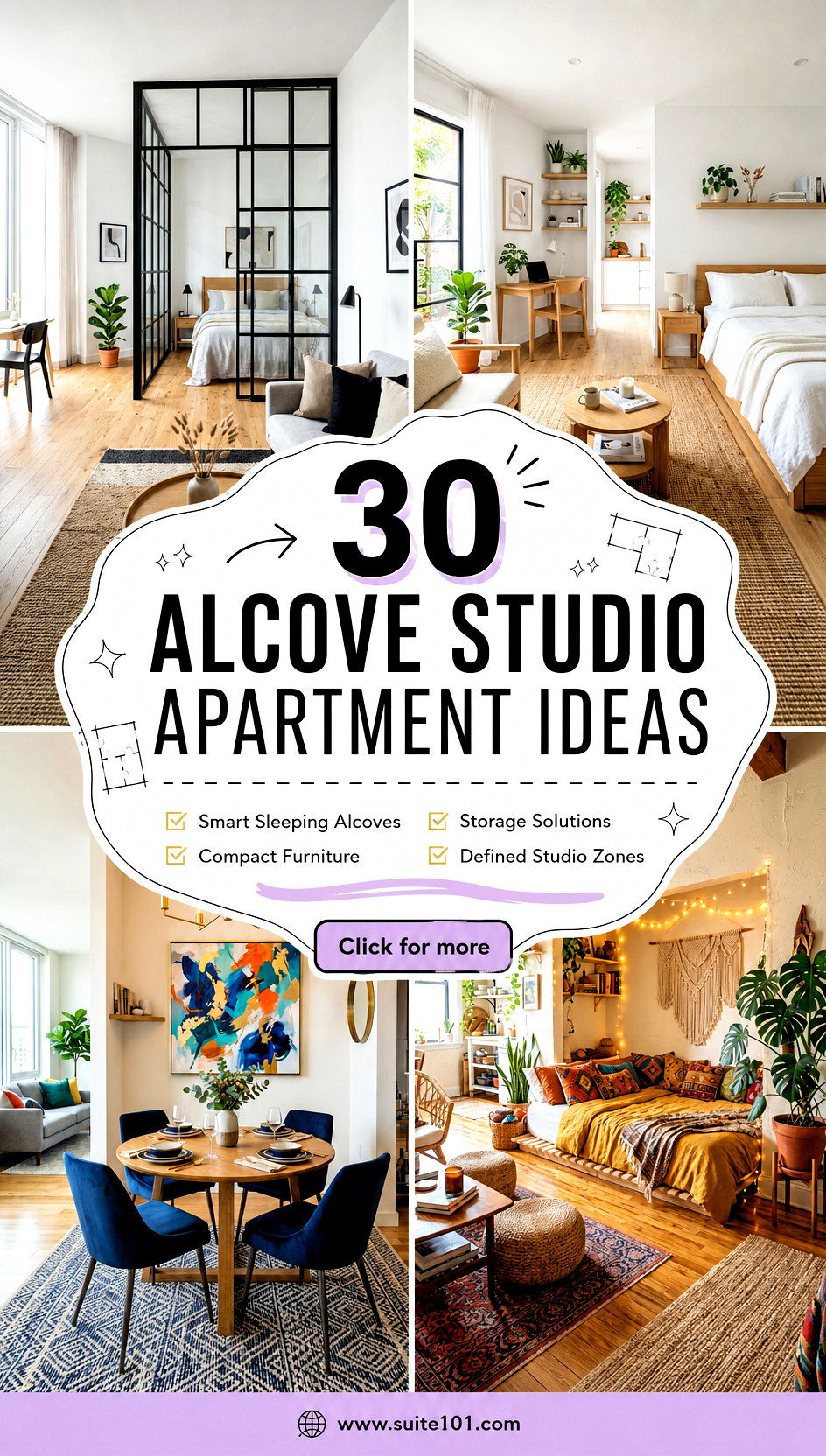 30 Alcove Studio Apartment Ideas to Maximize Every Square Foot - 30 Alcove Studio Apartment Ideas to Maximize Every Square Foot