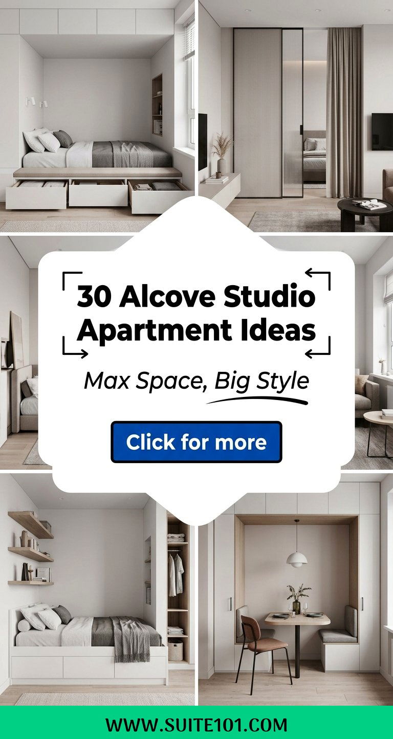30 Alcove Studio Apartment Ideas to Maximize Every Square Foot - 30 Alcove Studio Apartment Ideas to Maximize Every Square Foot