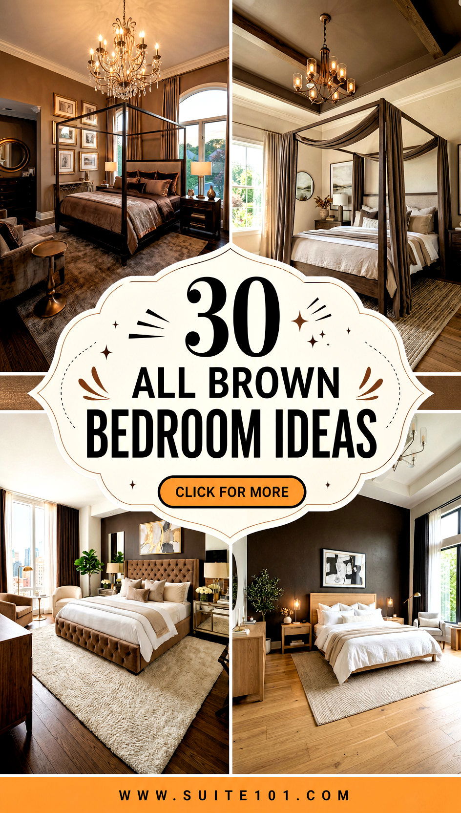 30 All Brown Bedroom Ideas for a Cozy Luxury-Like Look - 30 All Brown Bedroom Ideas for a Cozy, Luxury-Like Look