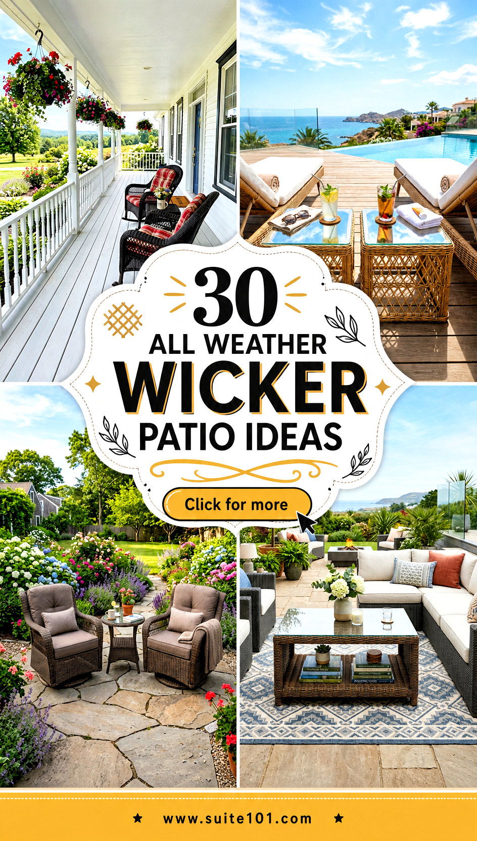 30 All Weather Wicker Patio Ideas for Year-Round Outdoor Comfort - 30 All Weather Wicker Patio Ideas for Year-Round Outdoor Comfort