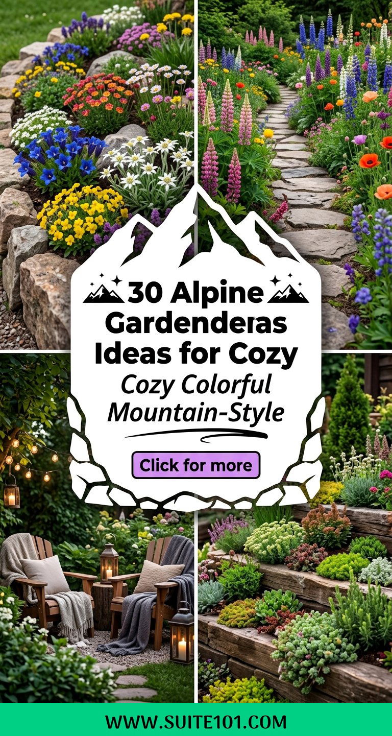 30 Alpine Garden Ideas for Cozy Colorful Mountain-Style Gardens - 30 Alpine Garden Ideas for Cozy Colorful Mountain-Style Gardens