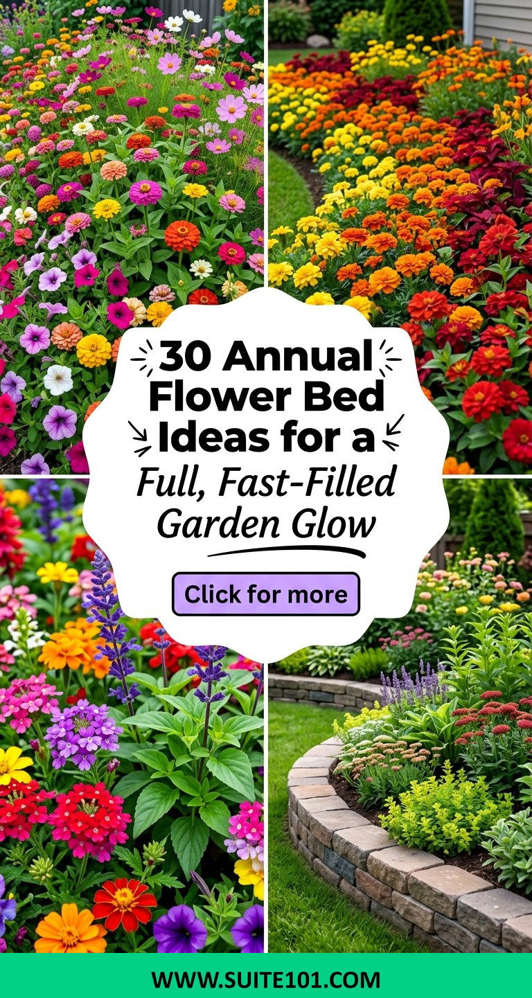 30 Annual Flower Bed Ideas for a Full Fast-Filled Garden Glow - 30 Annual Flower Bed Ideas for a Full, Fast-Filled Garden Glow