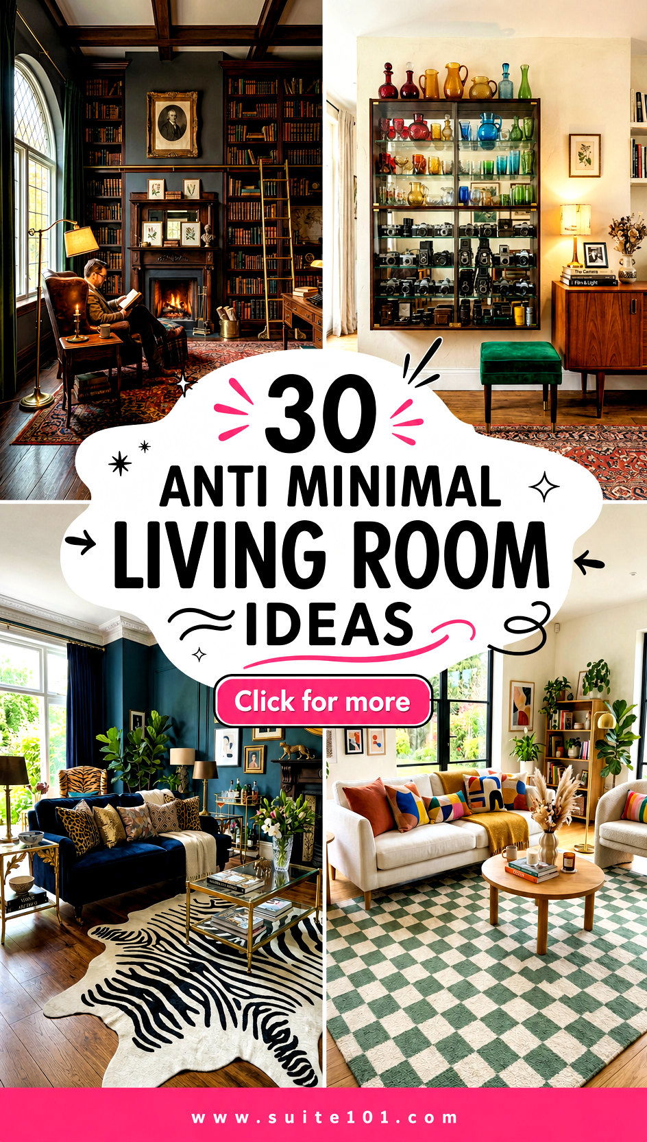 30 Anti Minimal Living Room Ideas to Add Warm Personality - 30 Anti Minimal Living Room Ideas to Add Warm Personality