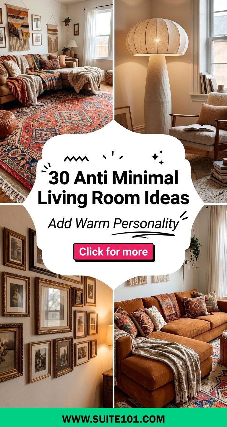 30 Anti Minimal Living Room Ideas to Add Warm Personality - 30 Anti Minimal Living Room Ideas to Add Warm Personality