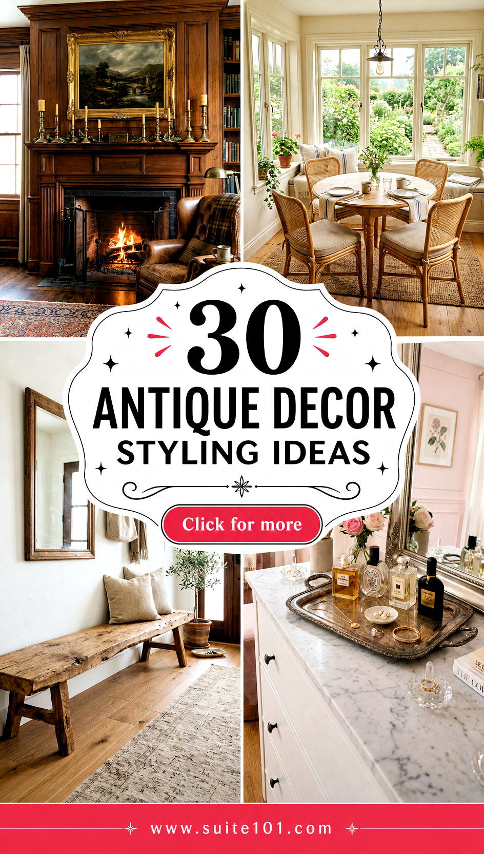 30 Antique Decor Styling Ideas for a Luxe Vintage Home Look - 30 Antique Decor Styling Ideas for a Luxe Vintage Home Look