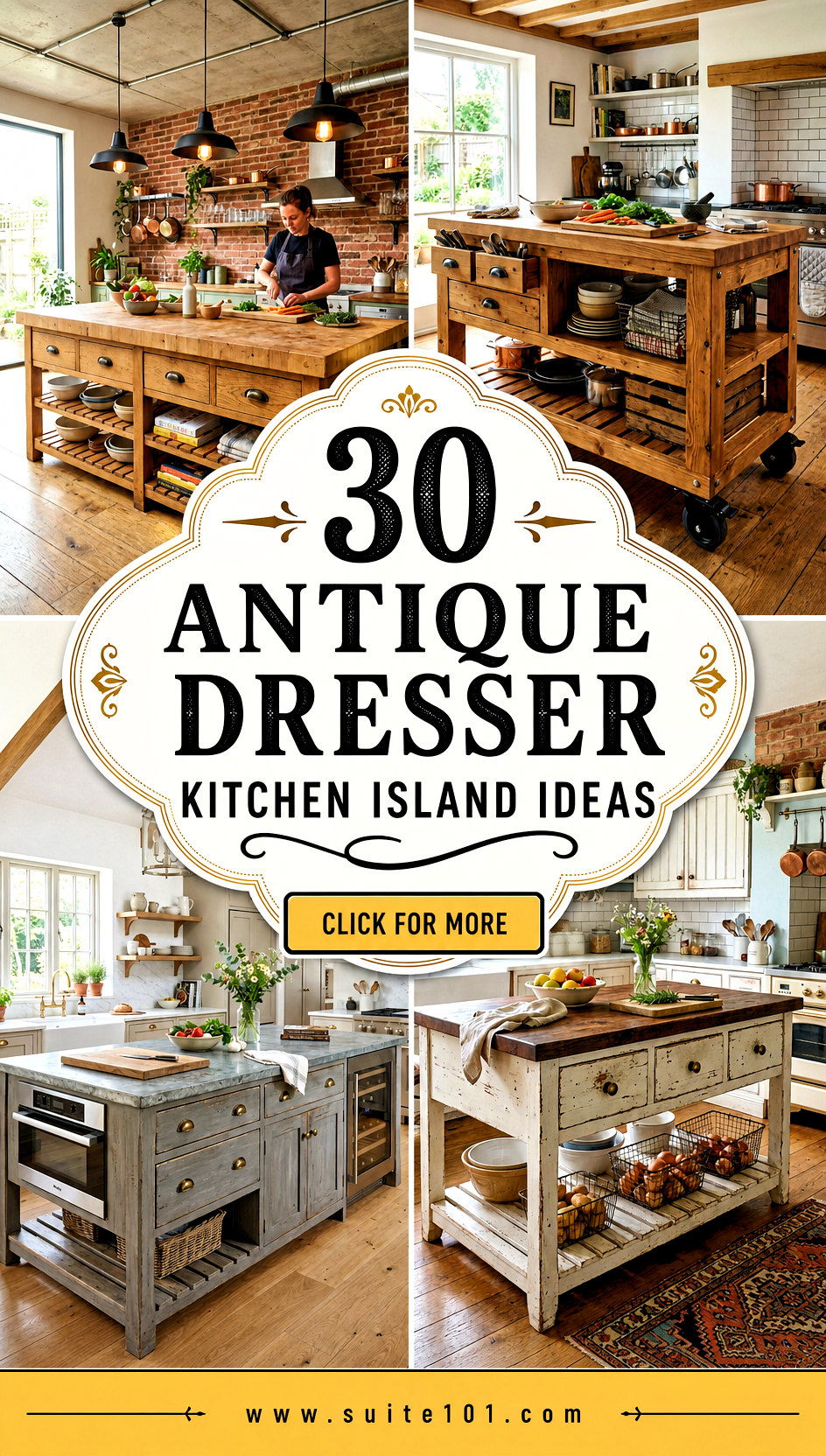 30 Antique Dresser Kitchen Island Ideas for Unique Storage Charm - 30 Antique Dresser Kitchen Island Ideas for Unique Storage Charm