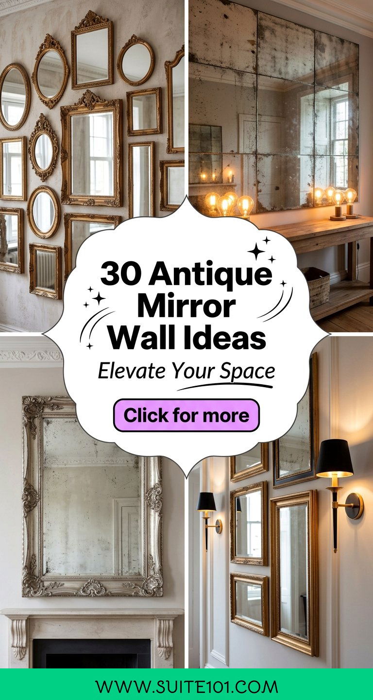 30 Antique Mirror Wall Ideas to Elevate Your Space With Charm - 30 Antique Mirror Wall Ideas to Elevate Your Space With Charm