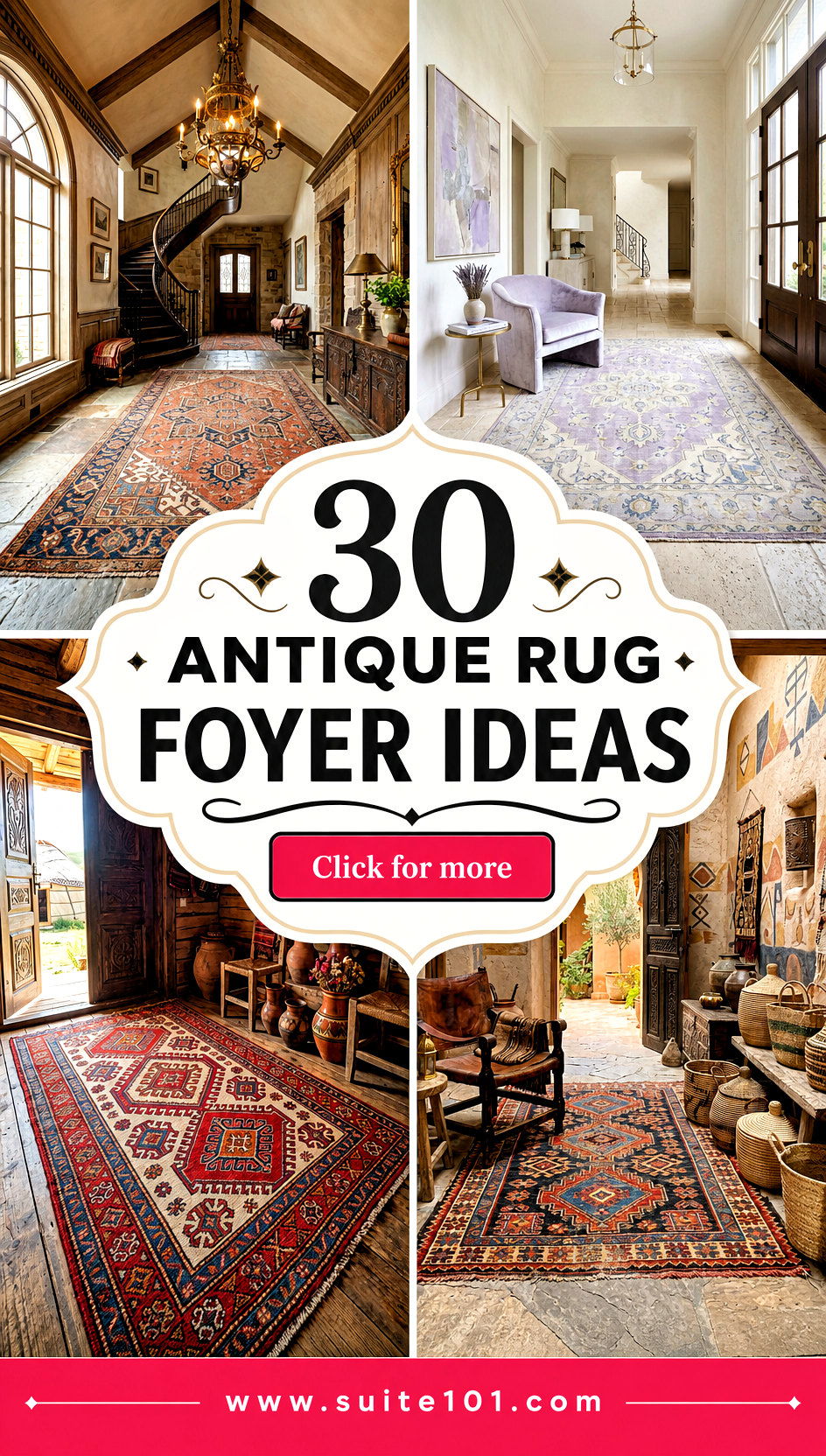 30 Antique Rug Foyer Ideas To Welcome Guests In Style Boldly - 30 Antique Rug Foyer Ideas To Welcome Guests In Style Boldly