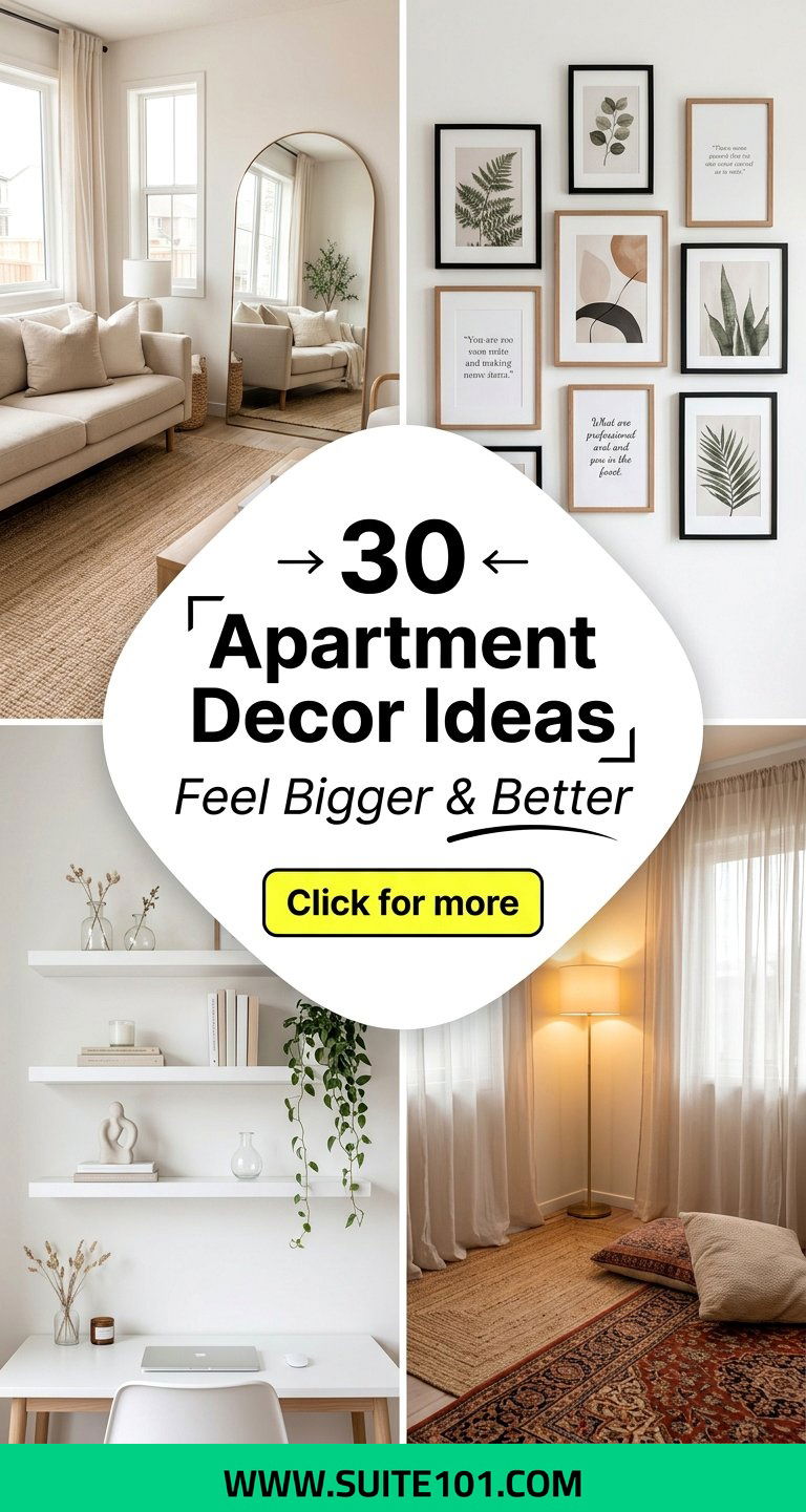 30 Apartment Decor Ideas to Make Spaces Feel Bigger and Better - 30 Apartment Decor Ideas to Make Spaces Feel Bigger and Better