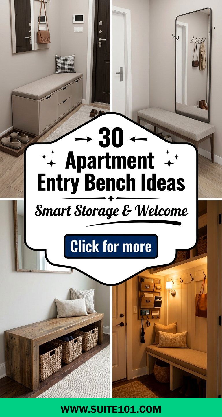 30 Apartment Entry Bench Ideas for Smart Storage and Welcome - 30 Apartment Entry Bench Ideas for Smart Storage and Welcome