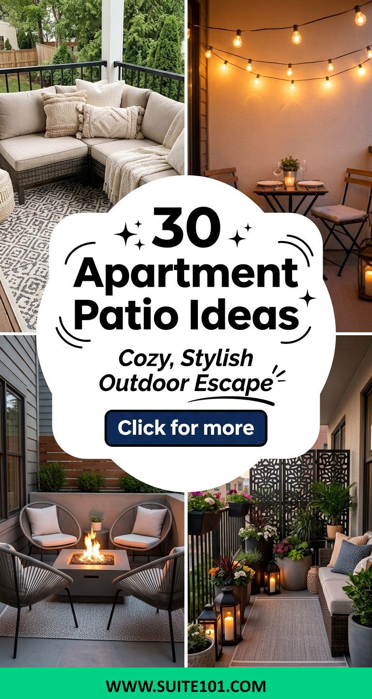 30 Apartment Patio Ideas for a Cozy Stylish Outdoor Escape - 30 Apartment Patio Ideas for a Cozy, Stylish Outdoor Escape