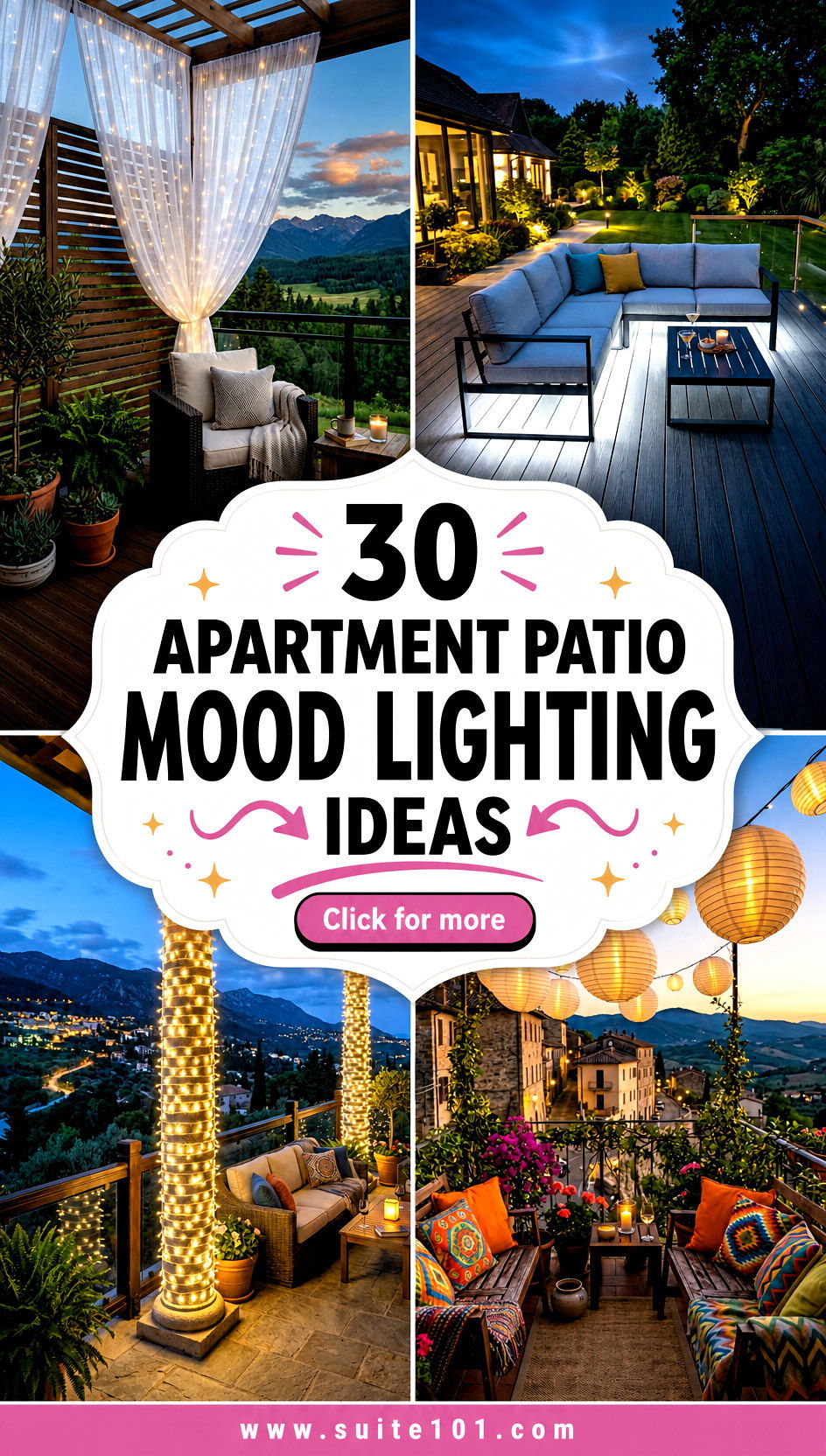 30 Apartment Patio Mood Lighting Ideas For Cozy Nights Outside - 30 Apartment Patio Mood Lighting Ideas For Cozy Nights Outside