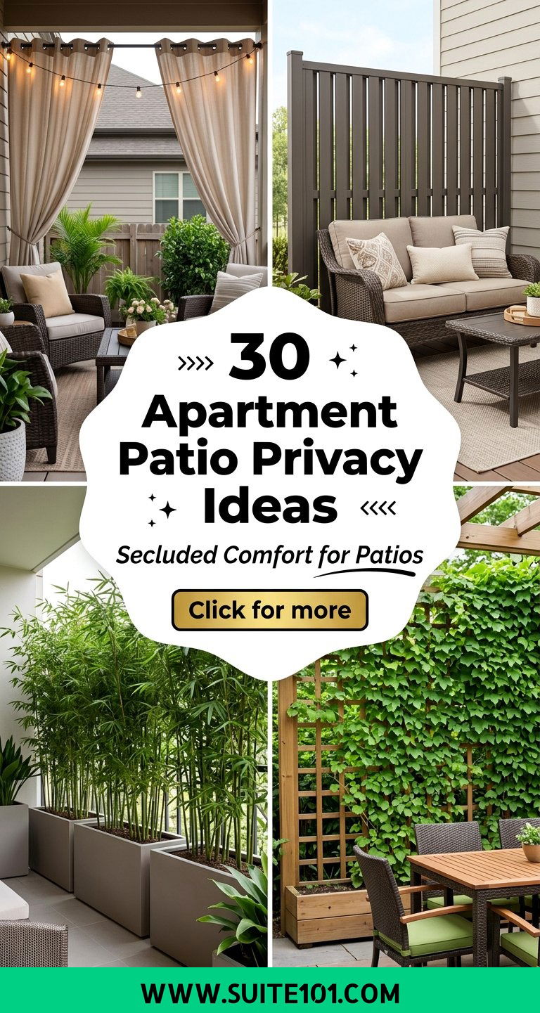 30 Apartment Patio Privacy Ideas Secluded Comfort for Patios - 30 Apartment Patio Privacy Ideas: Secluded Comfort for Patios