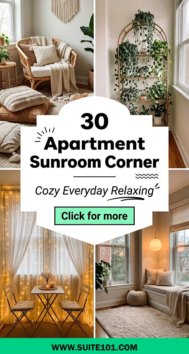 30 Apartment Sunroom Corner Ideas for Cozy Everyday Relaxing - 30 Apartment Sunroom Corner Ideas for Cozy Everyday Relaxing