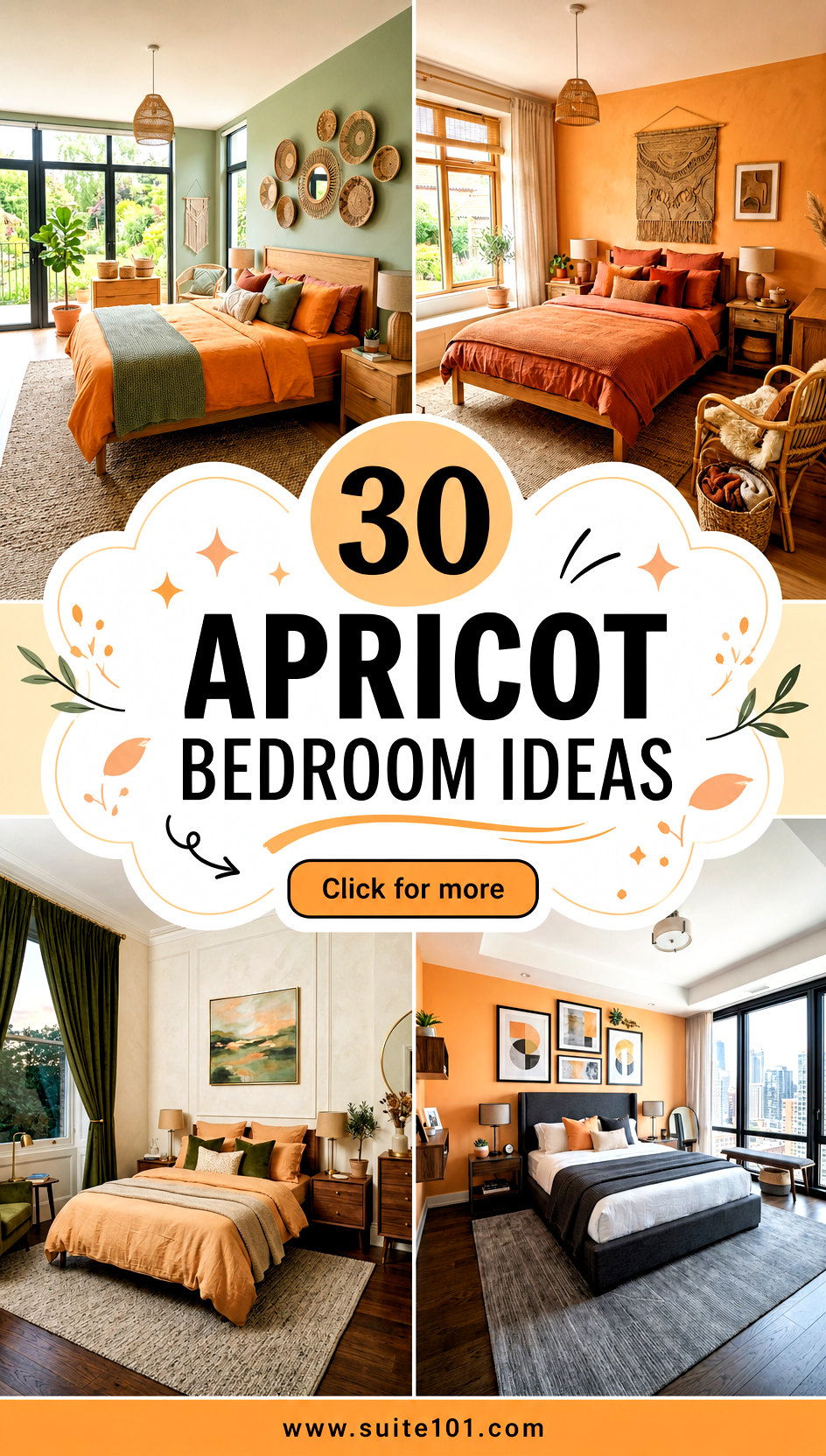 30 Apricot Bedroom Ideas for a Warm Dreamy Retreat Today - 30 Apricot Bedroom Ideas for a Warm, Dreamy Retreat Today