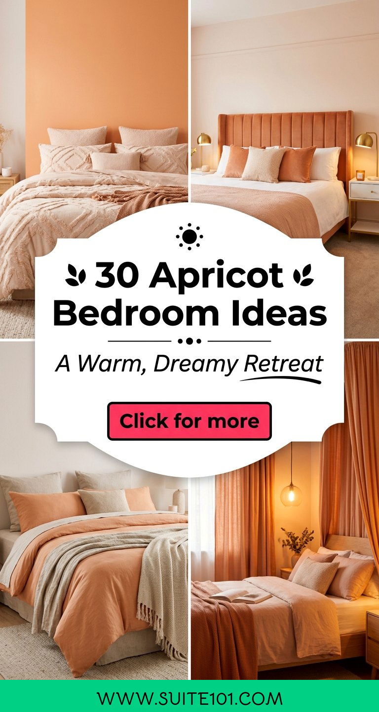 30 Apricot Bedroom Ideas for a Warm Dreamy Retreat Today - 30 Apricot Bedroom Ideas for a Warm, Dreamy Retreat Today