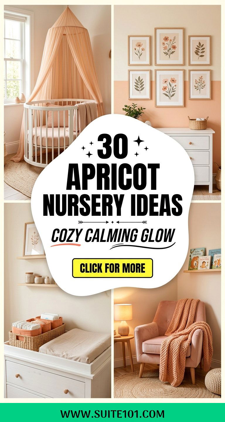 30 Apricot Nursery Ideas For A Cozy Calming Baby Room Glow - 30 Apricot Nursery Ideas For A Cozy, Calming Baby Room Glow