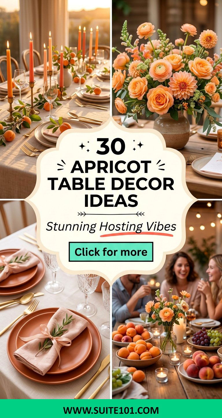 30 Apricot Table Decor Ideas For Stunning Gatherings At Home - 30 Apricot Table Decor Ideas For Stunning Gatherings At Home