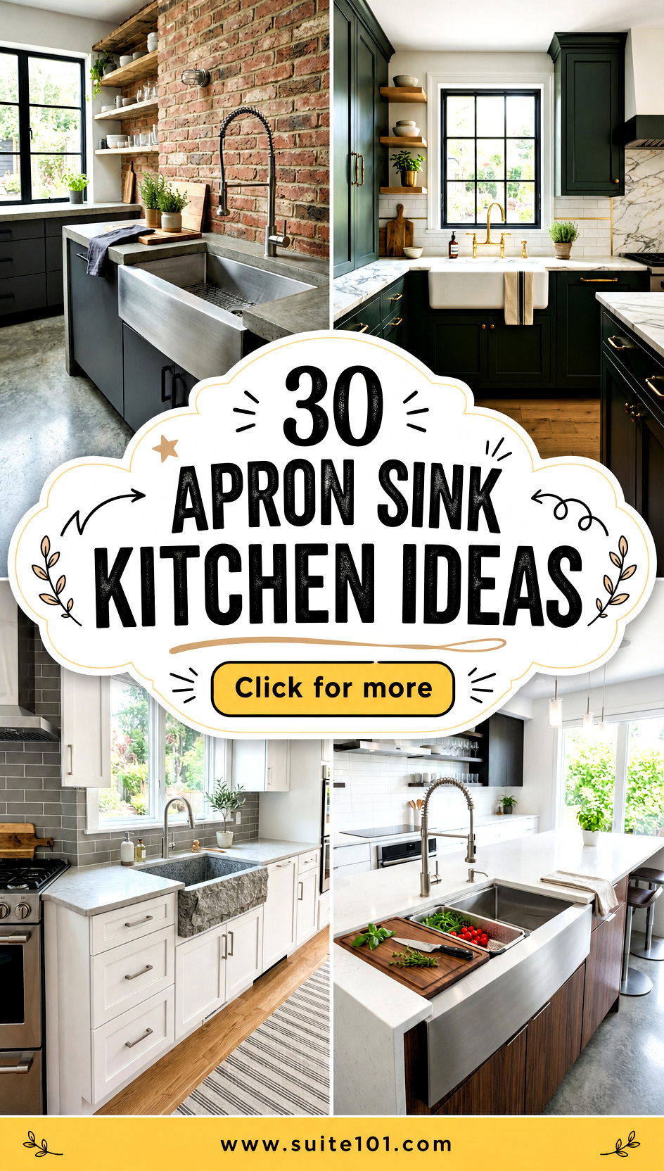 30 Apron Sink Kitchen Ideas Farmhouse Style That Works Anywhere - 30 Apron Sink Kitchen Ideas: Farmhouse Style That Works Anywhere