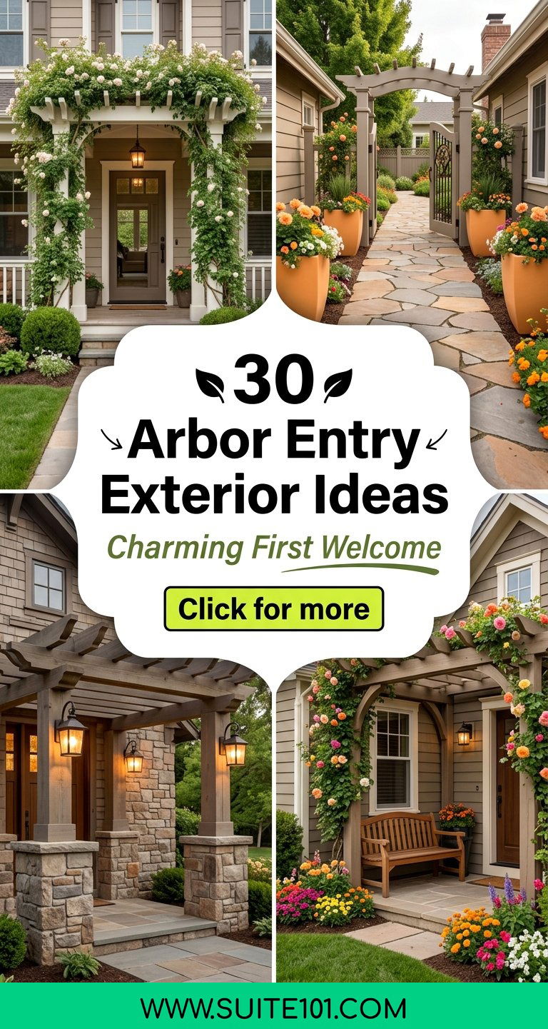 30 Arbor Entry Exterior Ideas For Charming First Impressions - 30 Arbor Entry Exterior Ideas For Charming First Impressions