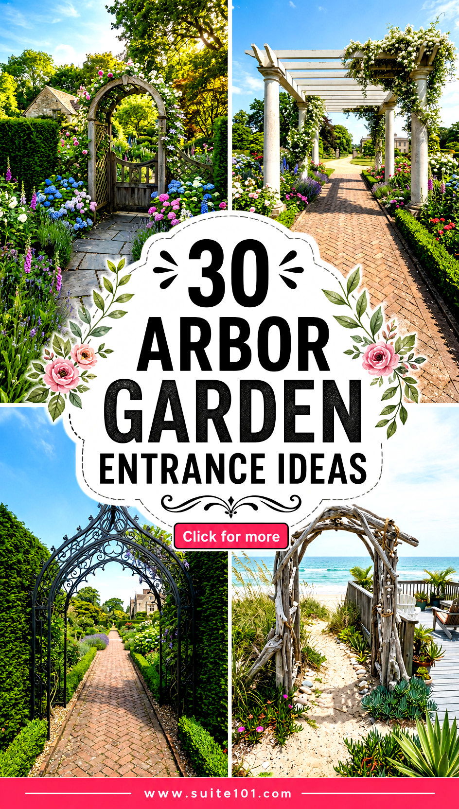 30 Arbor Garden Entrance Ideas for a Grand First Impression - 30 Arbor Garden Entrance Ideas for a Grand First Impression