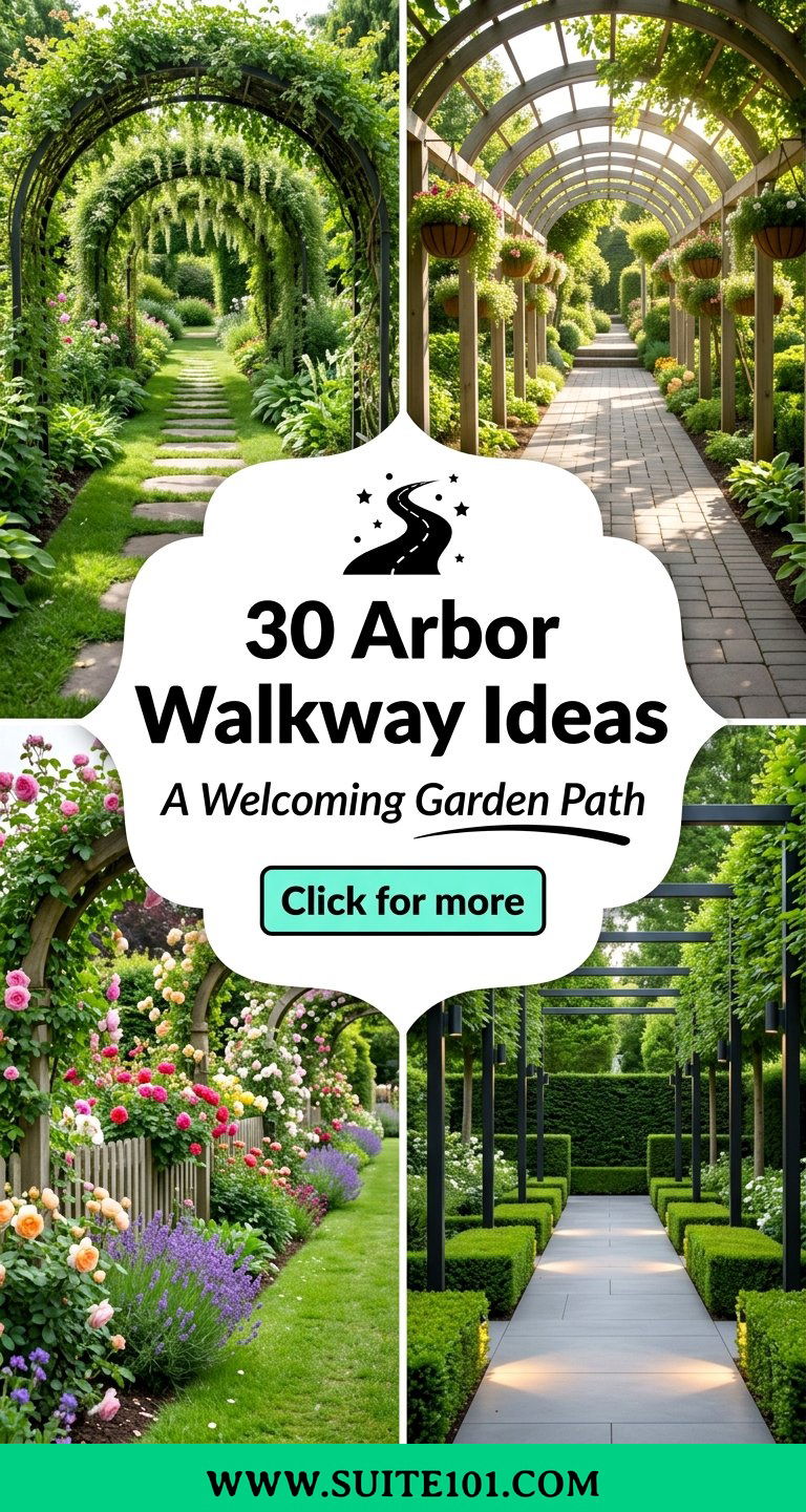 30 Arbor Walkway Ideas for a Welcoming Garden Pathway Feel - 30 Arbor Walkway Ideas for a Welcoming Garden Pathway Feel