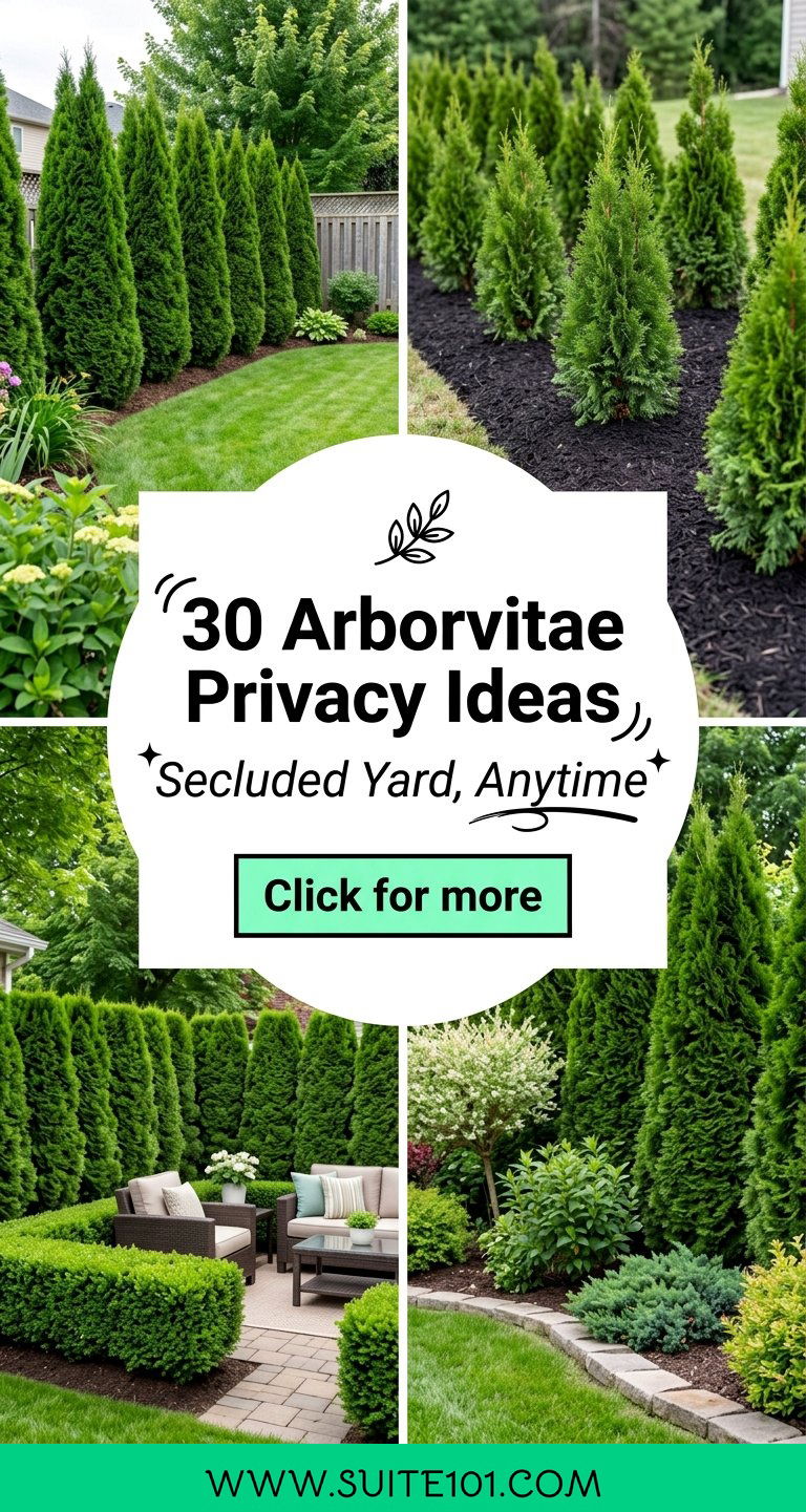 30 Arborvitae Privacy Ideas for a Secluded Yard All Year - 30 Arborvitae Privacy Ideas for a Secluded Yard All Year