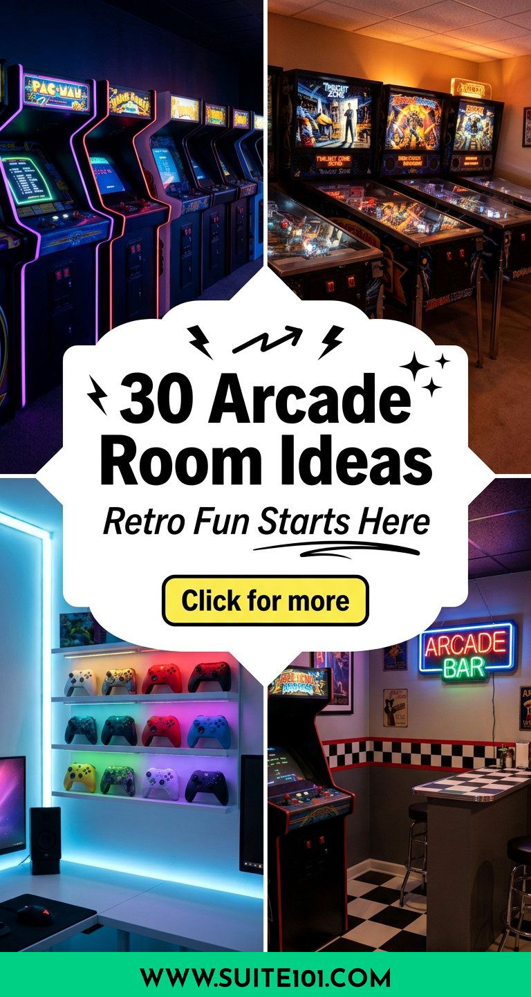 30 Arcade Room Ideas for Retro Fun in Your Own Home Today - 30 Arcade Room Ideas for Retro Fun in Your Own Home Today
