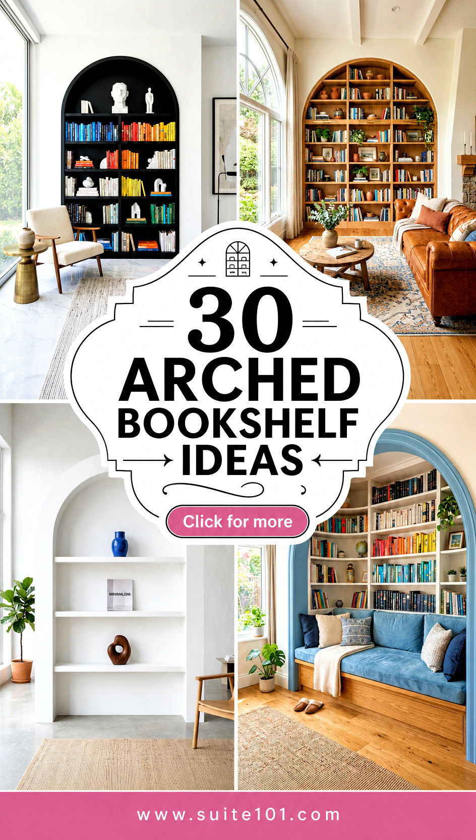 30 Arched Bookshelf Ideas to Display Books with Elegant Style - 30 Arched Bookshelf Ideas to Display Books with Elegant Style