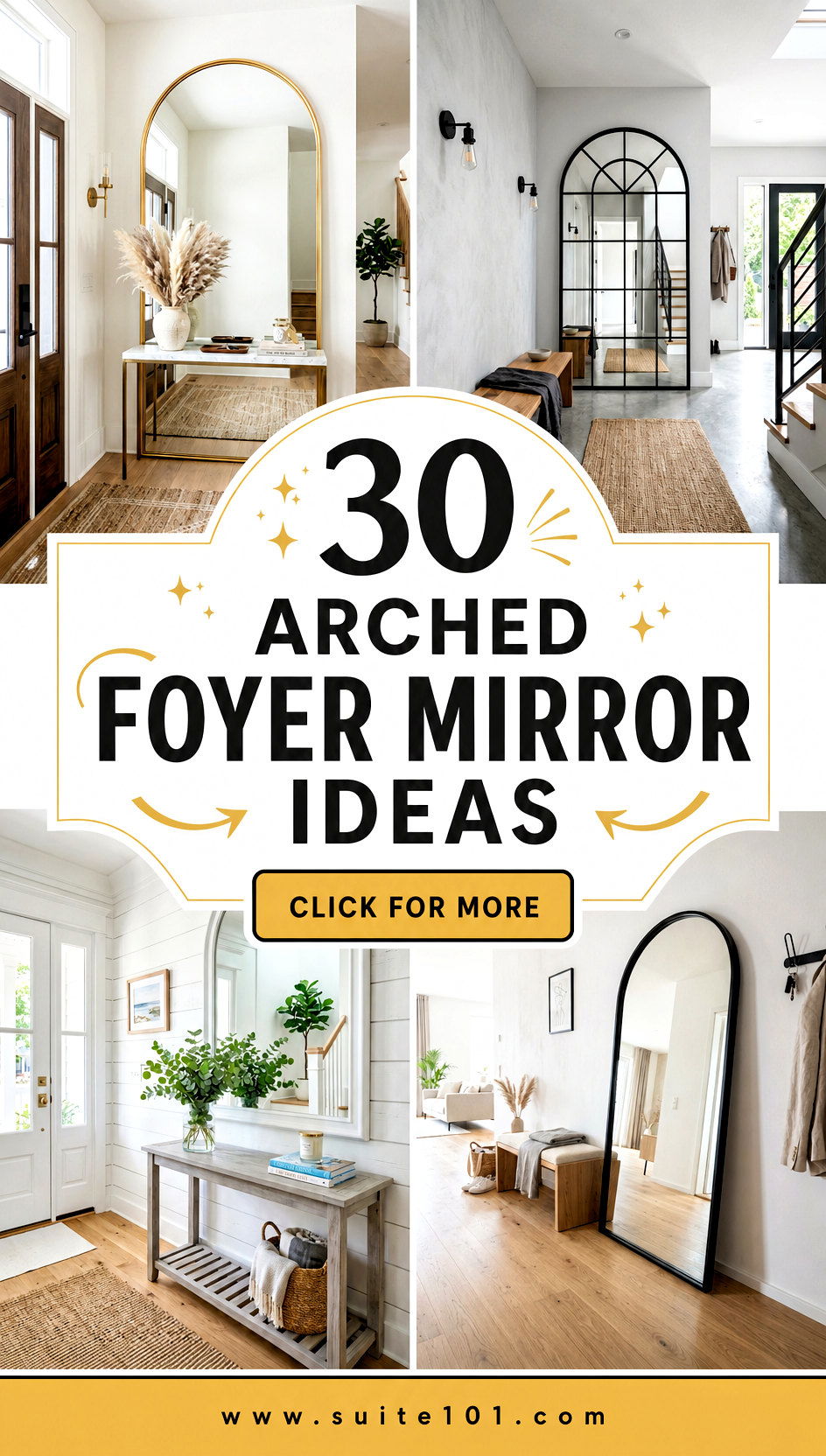 30 Arched Foyer Mirror Ideas for a Bright Stylish Entryway - 30 Arched Foyer Mirror Ideas for a Bright, Stylish Entryway