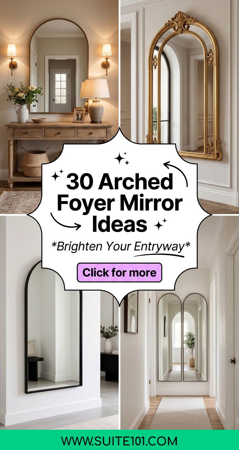 30 Arched Foyer Mirror Ideas for a Bright Stylish Entryway - 30 Arched Foyer Mirror Ideas for a Bright, Stylish Entryway