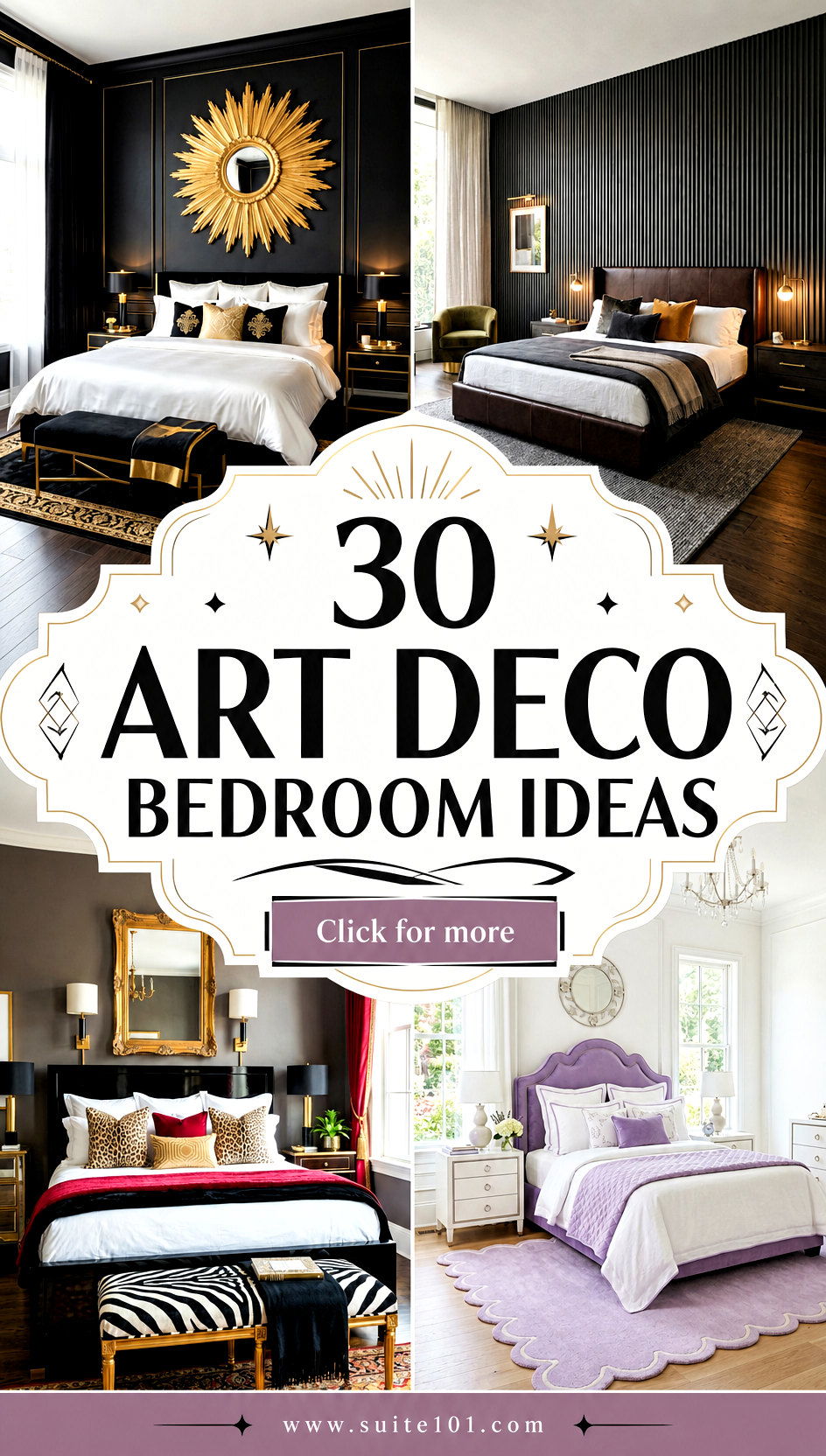 30 Art Deco Bedroom Ideas for Bold Elegant Relaxation - 30 Art Deco Bedroom Ideas for Bold, Elegant Relaxation