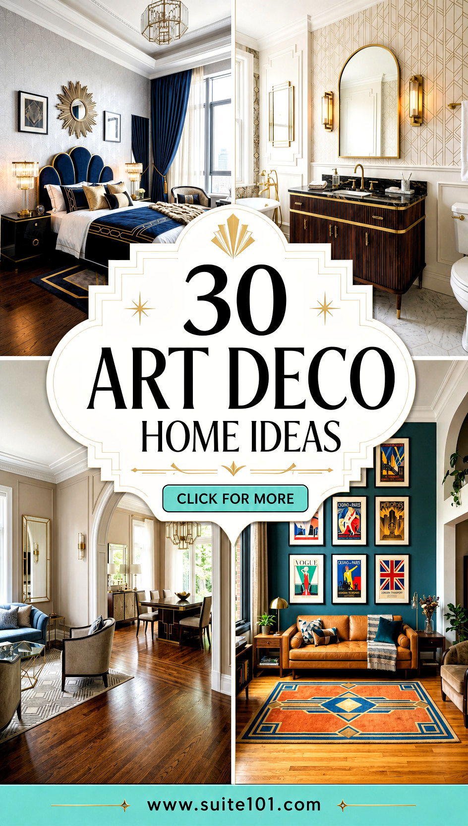 30 Art Deco Home Ideas to Upgrade Every Room in Style Today - 30 Art Deco Home Ideas to Upgrade Every Room in Style Today