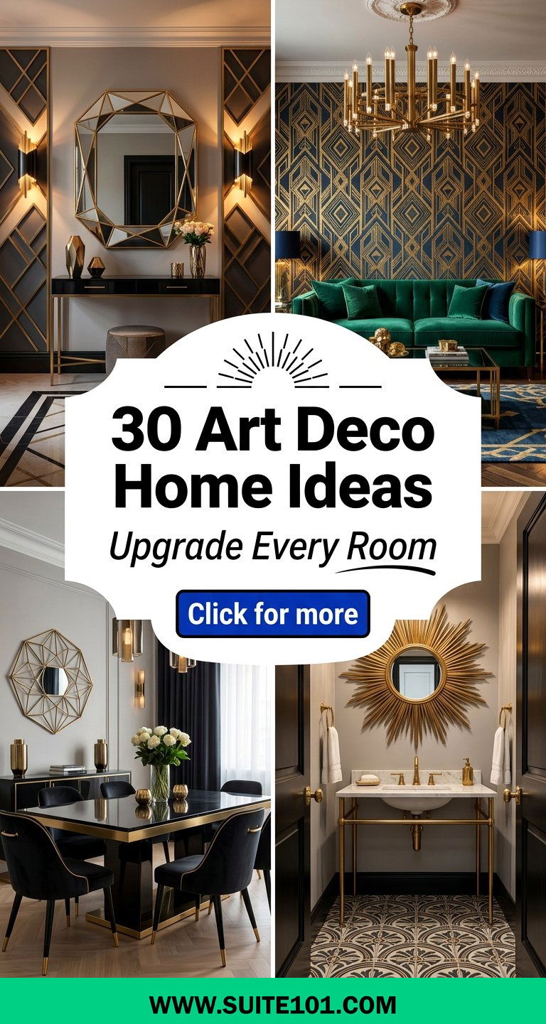 30 Art Deco Home Ideas to Upgrade Every Room in Style Today - 30 Art Deco Home Ideas to Upgrade Every Room in Style Today