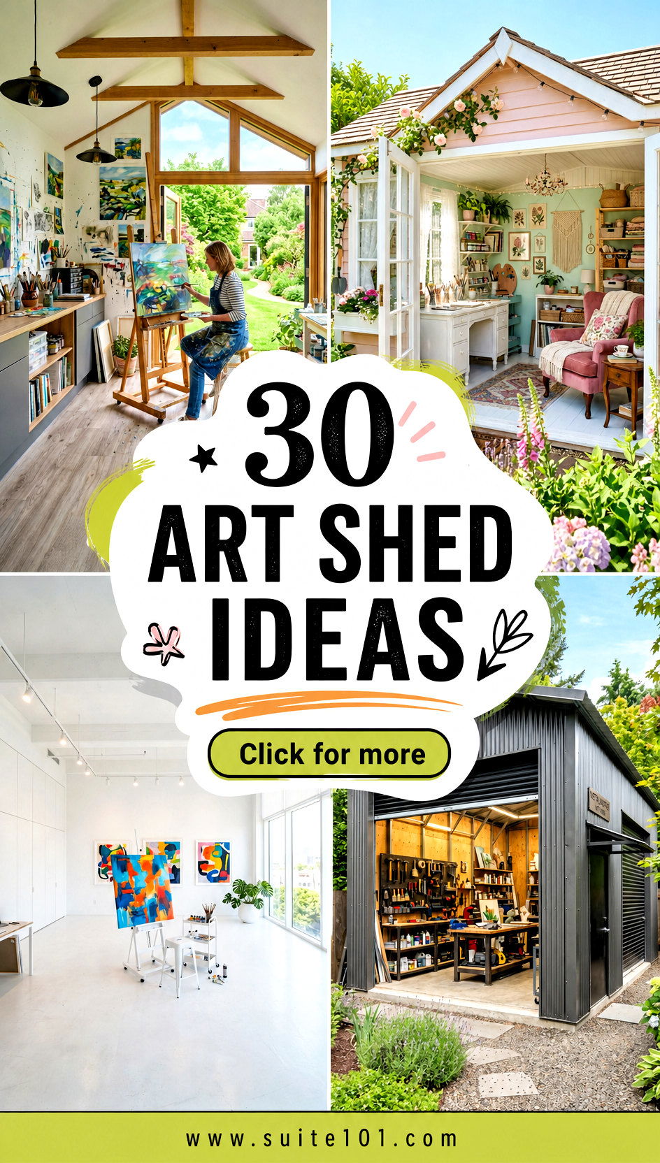 30 Art Shed Ideas for Turning Your Backyard Into Creative Space - 30 Art Shed Ideas for Turning Your Backyard Into Creative Space