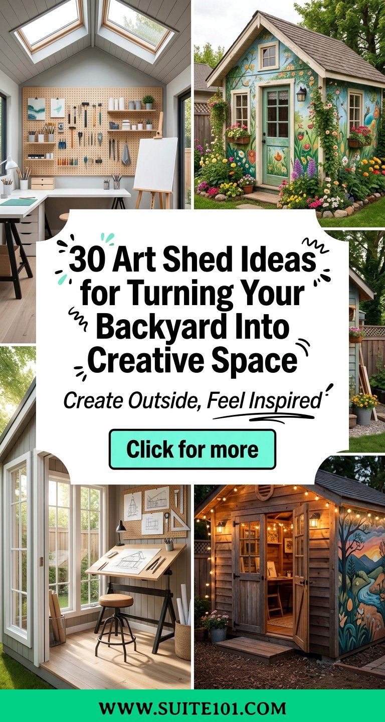 30 Art Shed Ideas for Turning Your Backyard Into Creative Space - 30 Art Shed Ideas for Turning Your Backyard Into Creative Space
