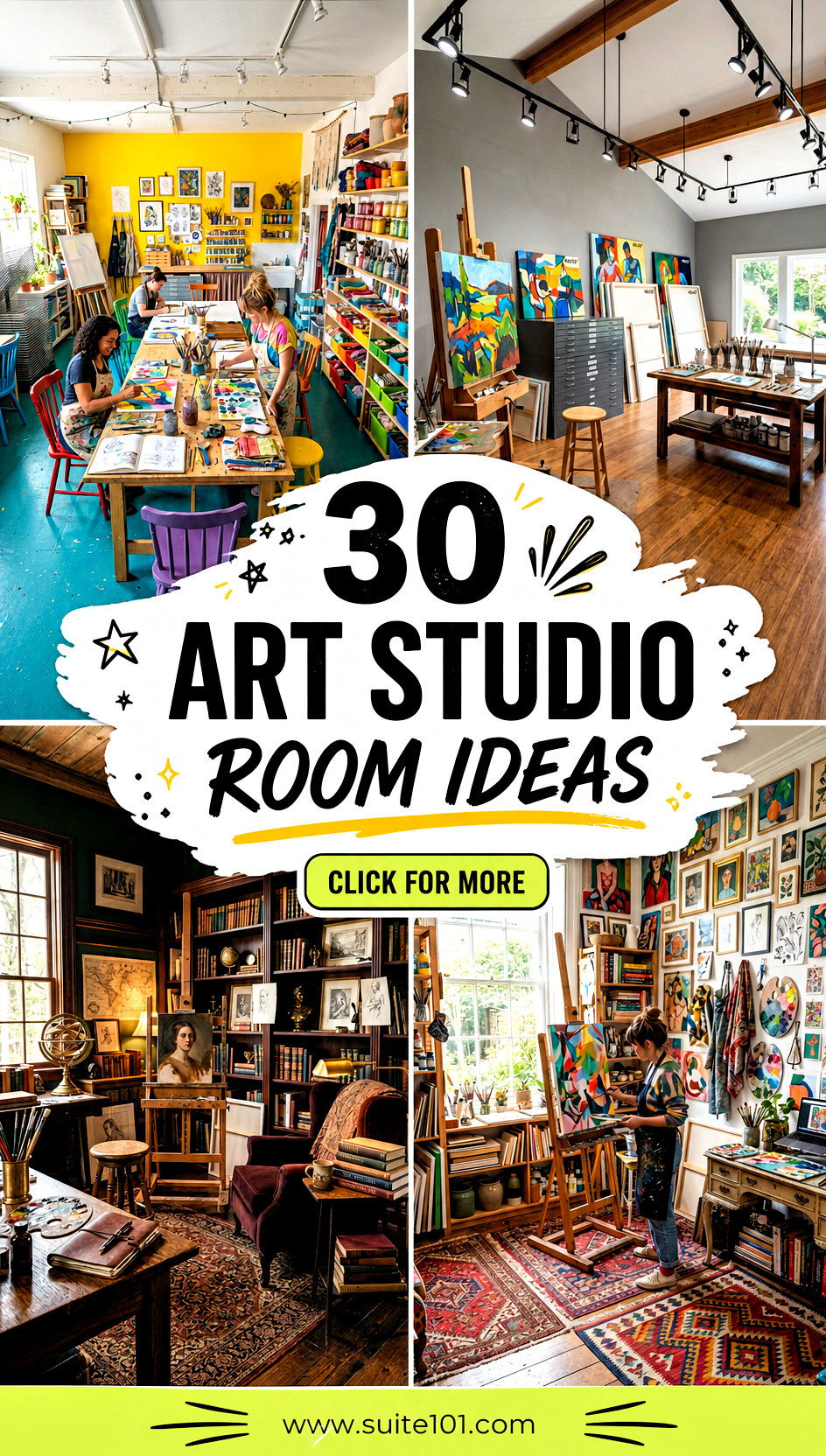 30 Art Studio Room Ideas for Creative Workflow and Comfort - 30 Art Studio Room Ideas for Creative Workflow and Comfort