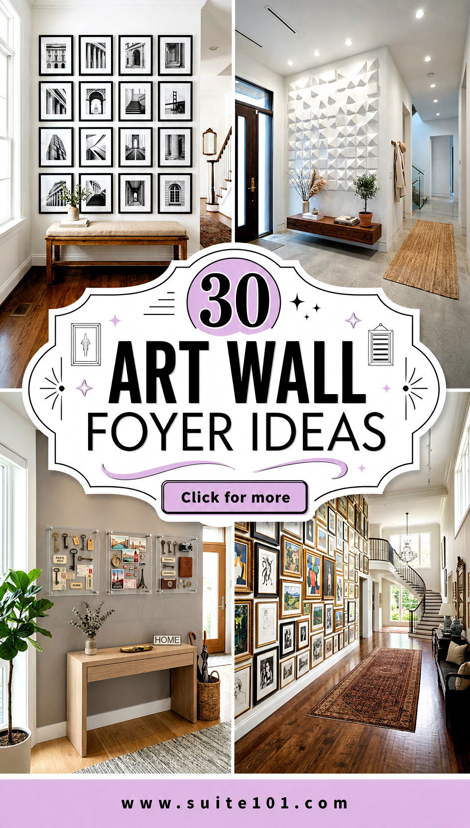 30 Art Wall Foyer Ideas for a Stunning First Impression - 30 Art Wall Foyer Ideas for a Stunning First Impression