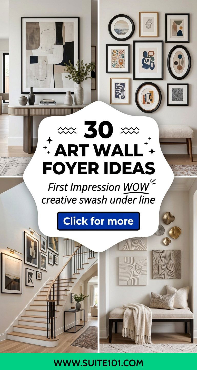 30 Art Wall Foyer Ideas for a Stunning First Impression - 30 Art Wall Foyer Ideas for a Stunning First Impression