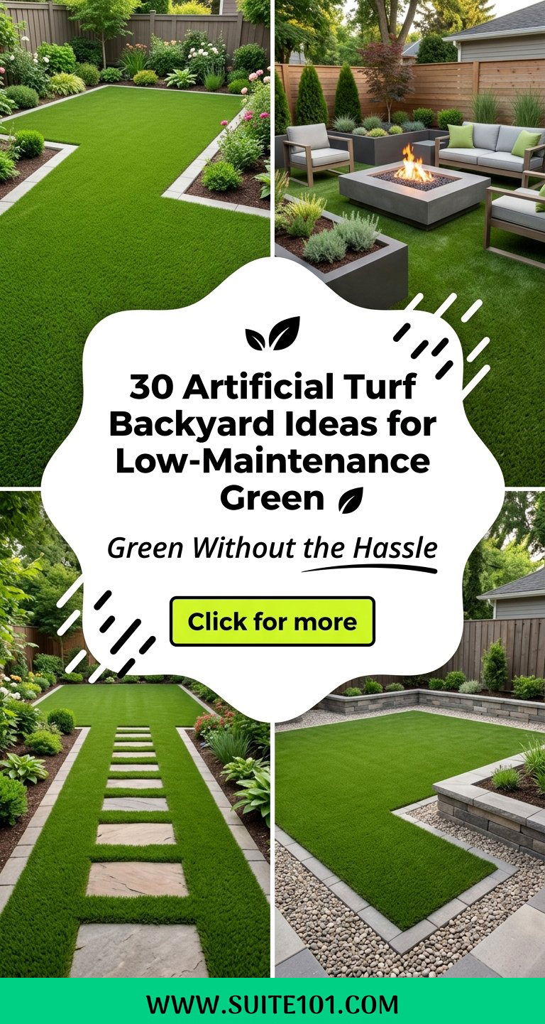 30 Artificial Turf Backyard Ideas for Low-Maintenance Green - 30 Artificial Turf Backyard Ideas for Low-Maintenance Green