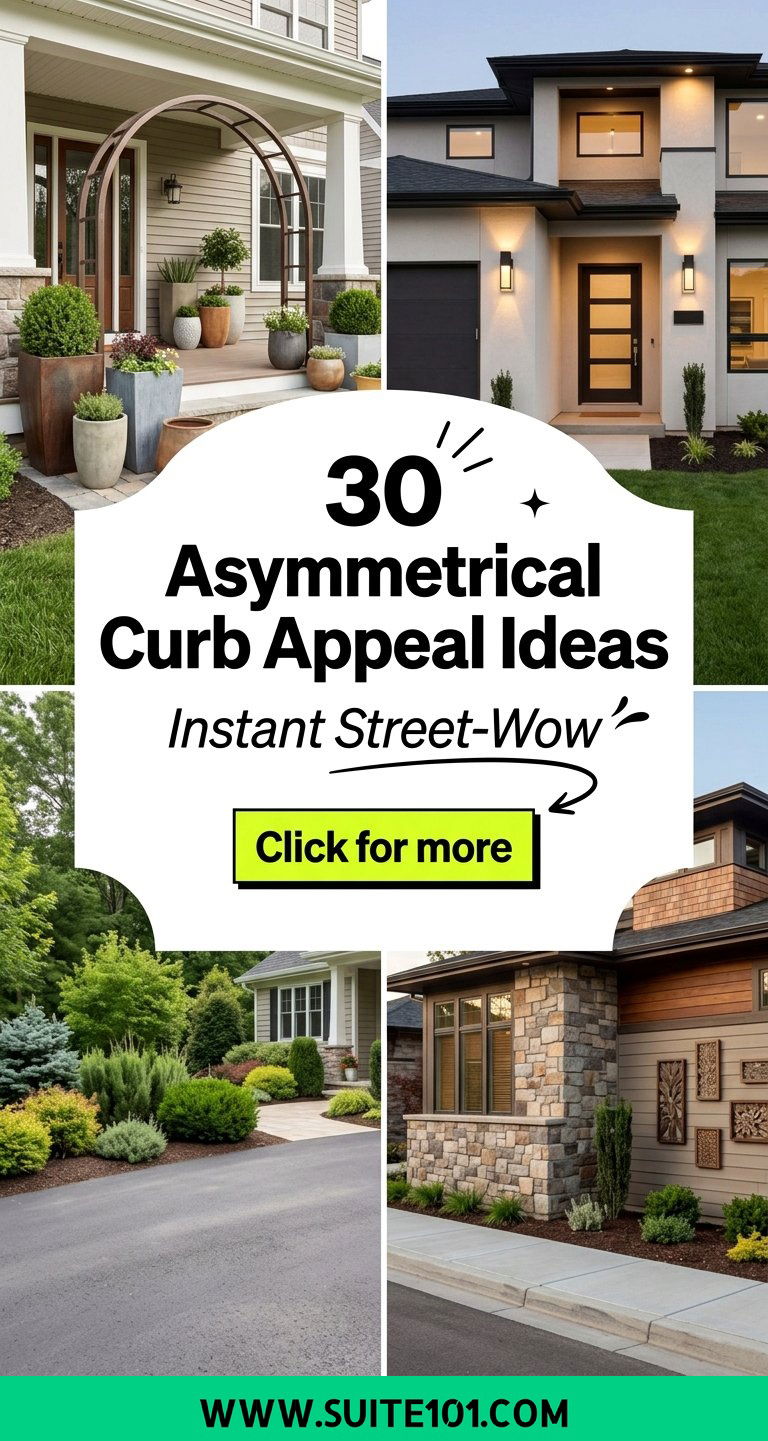 30 Asymmetrical Curb Appeal Ideas for Instant Street-Wow - 30 Asymmetrical Curb Appeal Ideas for Instant Street-Wow