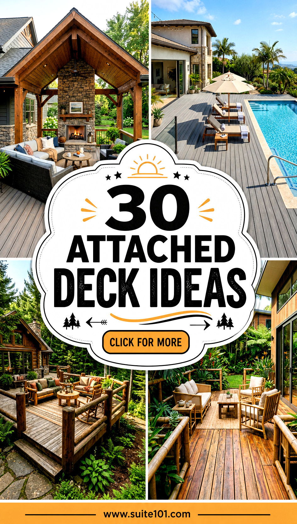 30 Attached Deck Ideas to Elevate Your Backyard Outdoor Living - 30 Attached Deck Ideas to Elevate Your Backyard Outdoor Living