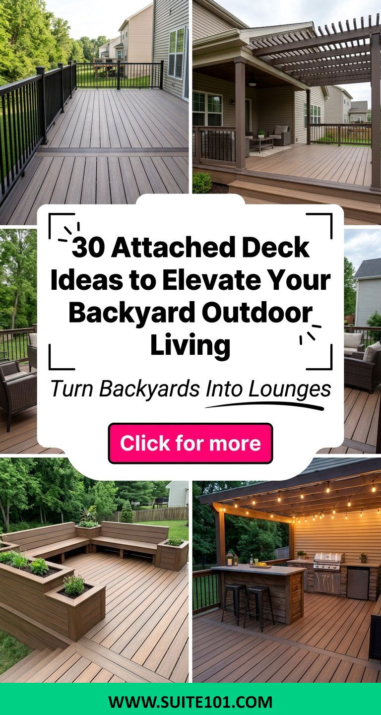 30 Attached Deck Ideas to Elevate Your Backyard Outdoor Living - 30 Attached Deck Ideas to Elevate Your Backyard Outdoor Living