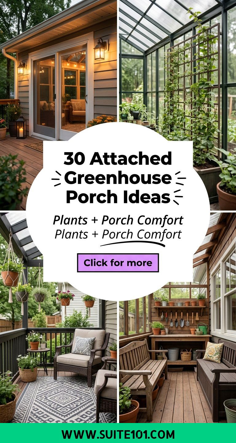 30 Attached Greenhouse Porch Ideas for Plants and Porch Comfort - 30 Attached Greenhouse Porch Ideas for Plants and Porch Comfort