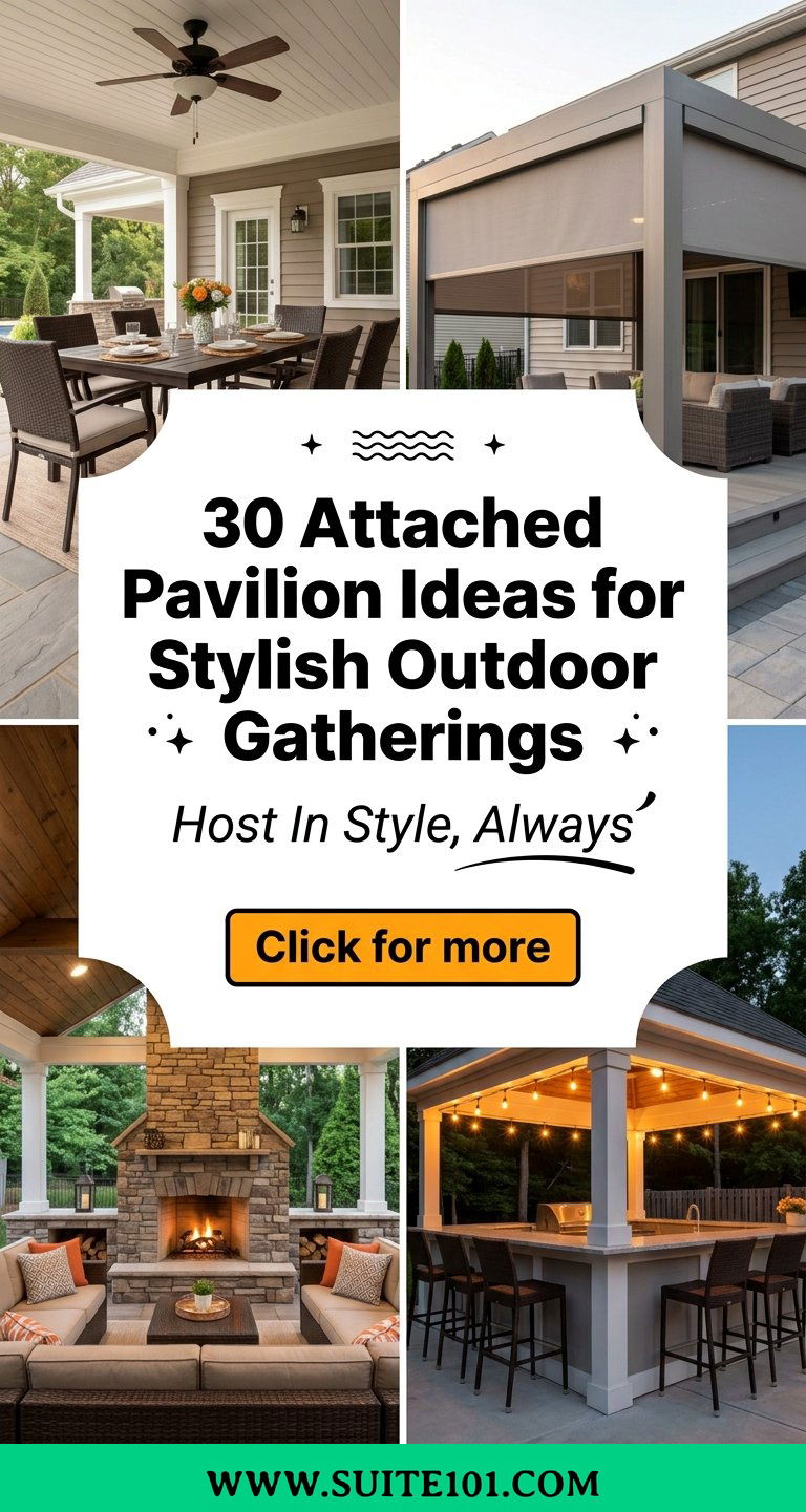 30 Attached Pavilion Ideas for Stylish Outdoor Gatherings - 30 Attached Pavilion Ideas for Stylish Outdoor Gatherings