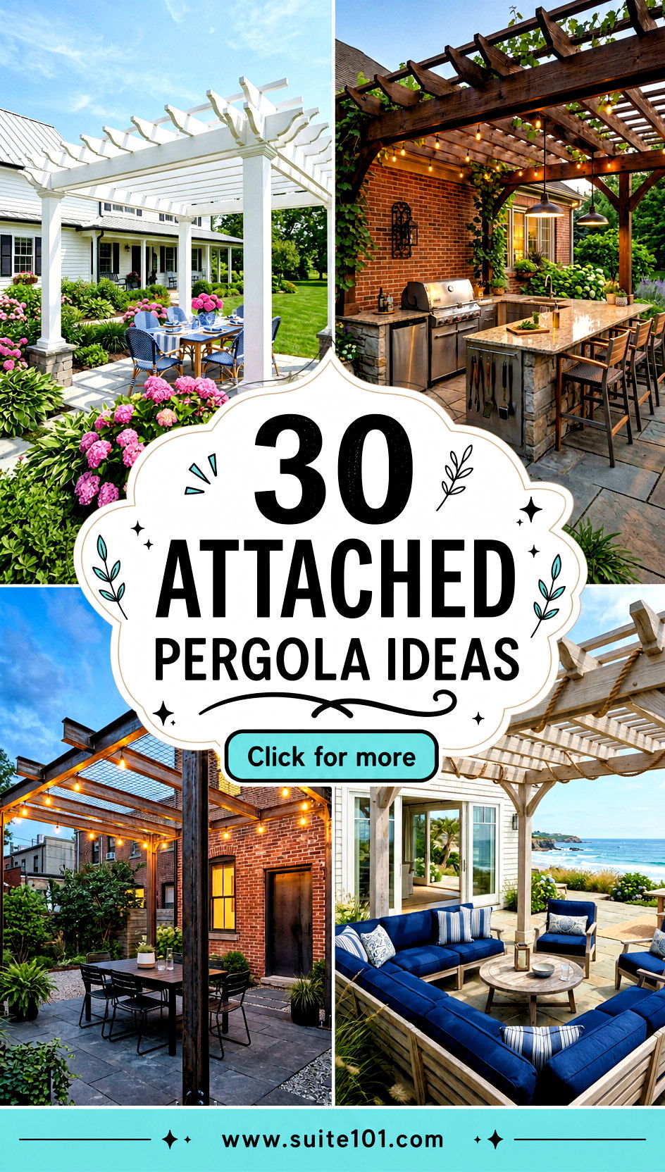 30 Attached Pergola Ideas for a Stunning Outdoor Living Space - 30 Attached Pergola Ideas for a Stunning Outdoor Living Space