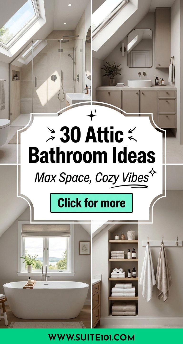 30 Attic Bathroom Ideas to Maximize Space in a Cozy Loft - 30 Attic Bathroom Ideas to Maximize Space in a Cozy Loft