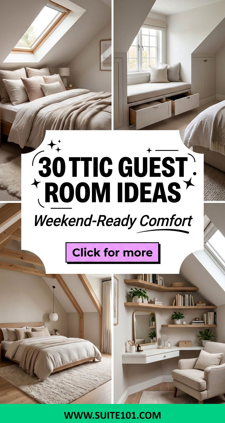 30 Attic Guest Room Ideas for Welcoming Weekend Visitors - 30 Attic Guest Room Ideas for Welcoming Weekend Visitors