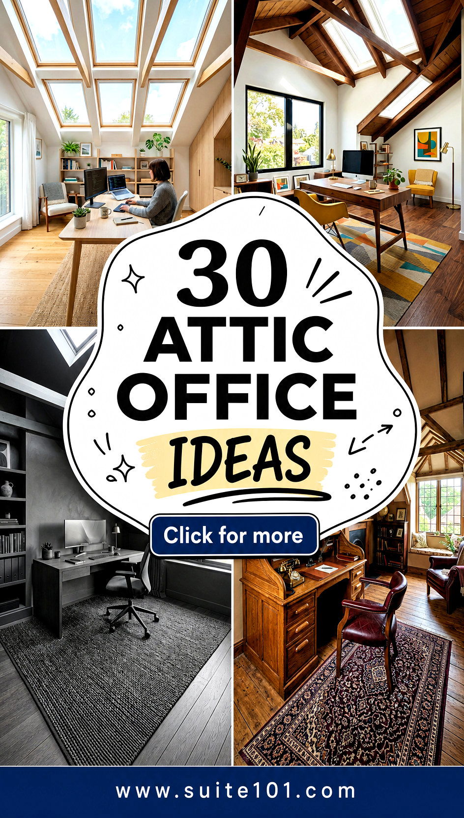30 Attic Office Ideas for Focus Style and Storage in Lofts - 30 Attic Office Ideas for Focus, Style, and Storage in Lofts